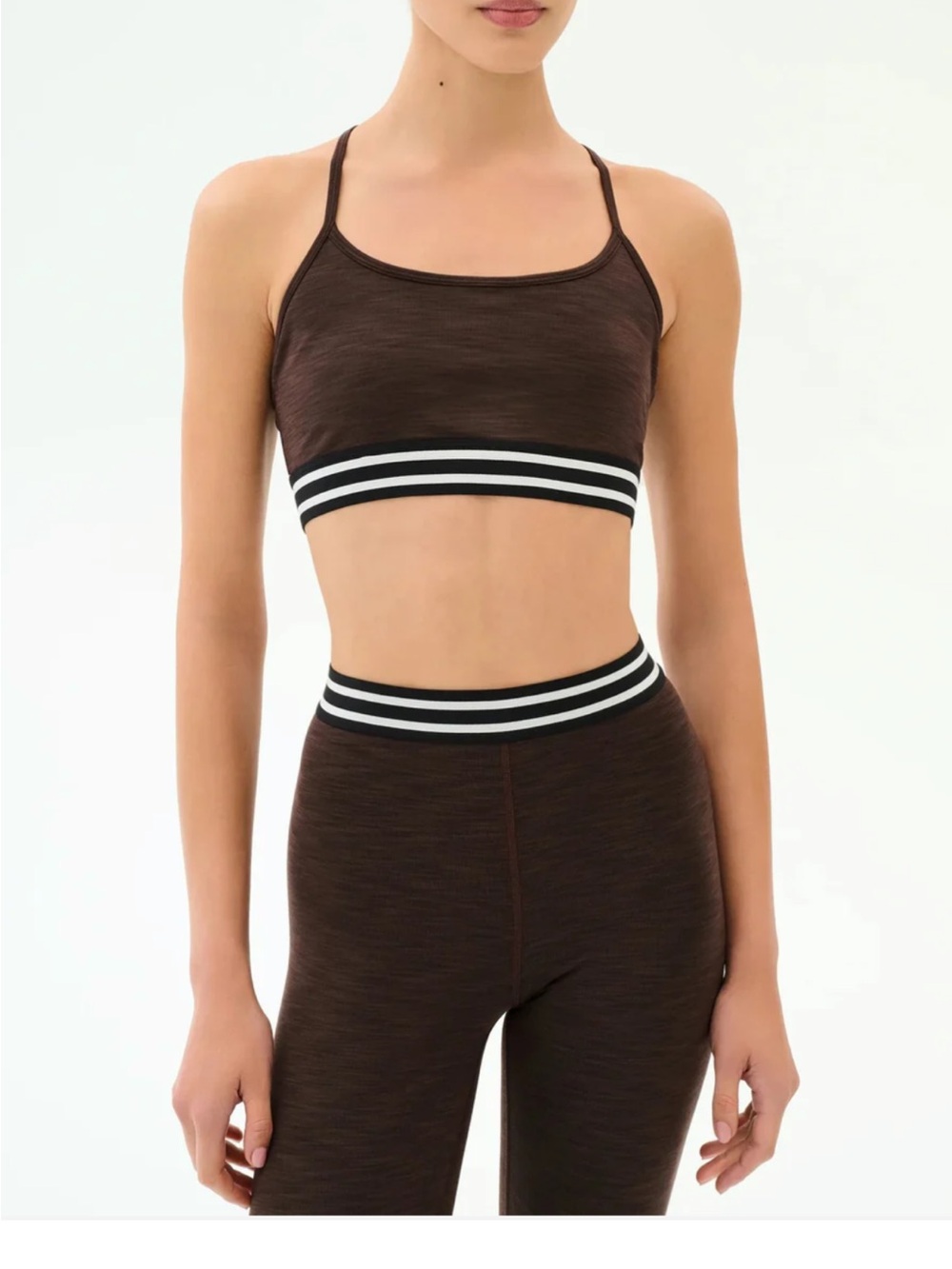 Splits59 NWT CALI ACTIVE RIB BRA CHOCOLATE